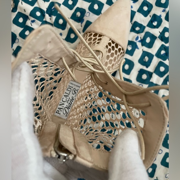 NWOT Pancaldi for Diane B Summer Booties Cream Made in Italy 37 - Picture 5 of 5